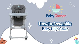 How To Assemble Baby High Chair [upl. by Ardnassela675]