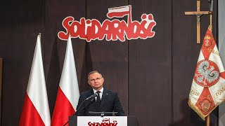 Duda apeluje do Solidarności Czuwajcie nad Rzeczpospolitą w trudnych czasach [upl. by Nayr]