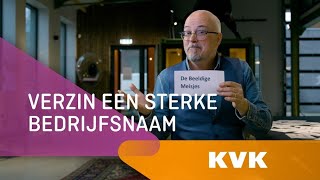 Verzin je bedrijfsnaam als een pro  KVK [upl. by Glialentn]