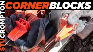 How to Set Up Corner Blocks for Bricklaying [upl. by Killion354]