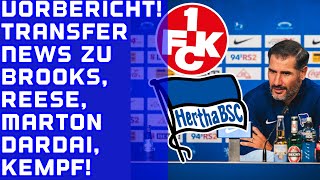 1 FC Kaiserslautern vs Hertha BSC Vorbericht Reese bleibt M Dardai Werder amp FCA Gerüchte [upl. by Comyns300]