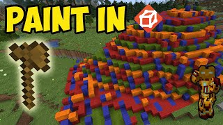 WORLD EDIT MOD How to paint blocks using World Edit in Minecraft [upl. by Gillie]