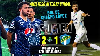 DERROTA CREMA Motagua 2 vs Comunicaciones 1  Amistoso Internacional RESUMEN COMPLETO [upl. by Buller]