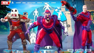 Fortnite Magneto doing Funny BuiltIn Emotes All Styles [upl. by Eceinaj]