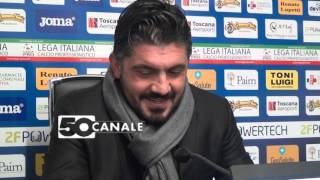 Gattuso sulla lite ManciniSarri quotMi faccio i cazzi miei maquot [upl. by Mian826]