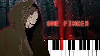 Marionettes  Dream’s Theme  ONE FINGER piano tutorial [upl. by Lerraf]