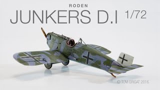 Roden Junkers DI 172 WWI Alu monoplane [upl. by Anahsor]