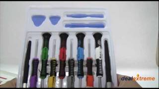 16in1 Steel Precision Screwdriver Set  DealExtreme [upl. by Alyss65]