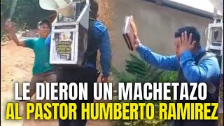 🚨MIRA COMO LE DAN MACHETAZO A PASTOR CUANDO PREDICABA [upl. by Ahsemat]