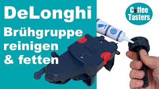 DeLonghi Brühgruppe reinigen amp einfetten ⭐ SchrittfürSchritt [upl. by Boonie]