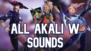 All Akali W Shroud Sounds [upl. by Jorry971]