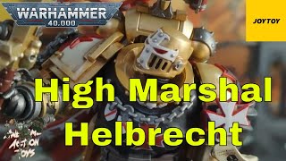 Warhammer 40k Black Templars High Marshall Helbrecht 118 scale action figure by JoyToy Very nice [upl. by Edy]