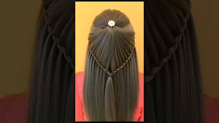 Simple hairstyle for girls 😱🔥hairstyle partyhairstyle thesumedha falaknaaz shorts tranding [upl. by Bradway]