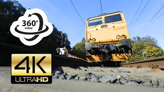 360° camera under train 4K [upl. by Nirihs]