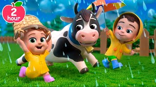 Rain Rain Go Away Farm Version More Lalafun Nursery Rhymes amp Kids Songs [upl. by Levinson]