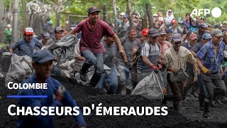 À la rencontre des quotguaquerosquot les chasseurs démeraudes de Colombie  AFP [upl. by Ahsilahk897]