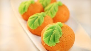 কমলার সন্দেশOrange Style condensed milk SandeshSpecial Sandesh in BanglaBangladeshi Sweets [upl. by Ermina]