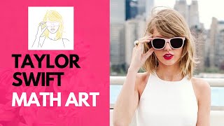 Taylor Swift Math Art Time Lapse using Desmos [upl. by Olen775]