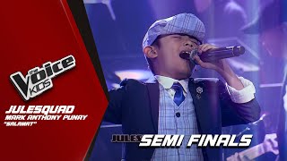 The Voice Kids Mark Makmak Anthony Punays GRATEFUL performance of Salamat  Semi Finals [upl. by Tymon]