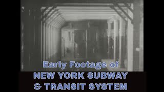 EARLY 1900s NEW YORK CITY SUBWAY amp ELEVATED LINES INTERBOROUGH TRANSIT AGENCY IRT 55224 [upl. by Ahseined]