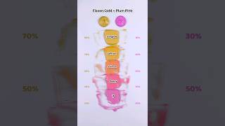 Flaxen Gold VS Plum PinkSatisfying Color mixing 🎨 colormixing asmr satisfying [upl. by Prior]