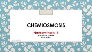 Chemiosmosis 9 [upl. by Halland63]