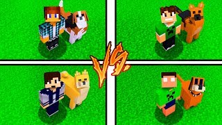 CACHORRO DOS YOUTUBERS NO MINECRAFT [upl. by Roseann]