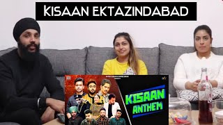 Kisan Anthem  Mankirt  Jass Bajwa  Dilpreet  Jordan  Afsana  More  REACTION [upl. by Hesketh]