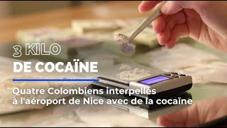 Quatre quotmulesquot interpellées à laéroport de Nice avec 3 kilo de cocaïne [upl. by Gilliam]