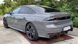 NEW Peugeot 508 PSE 2022  FIRST LOOK amp visual REVIEW 360 HP hybrid [upl. by Nirret]