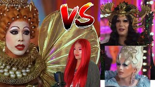 Pangina Heals Vs Jimbo amp Blu Hydrangea ARGUMENT  RuPauls Drag Race UK vs The World Reaction [upl. by Kcirtap]