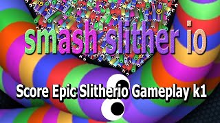 Slitherio Gameplay k1 [upl. by Erialc]