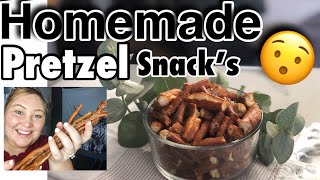 Homemade Crunchy Pretzel Rods  Snack Food  Sylvia And Koree Bichanga [upl. by Tonl]