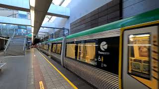 transperth B series train departing Elizabeth Quay [upl. by Eldredge976]