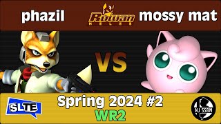 Rowan SSBM Spring 2024 2 phazil Fox Vs mossy mat Puff  WR2 [upl. by Thetis]