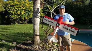 ✈️ Flight review of the Freewing Spacewalker 1120mm 44” RC Aircraft ✈️ [upl. by Okiruy]