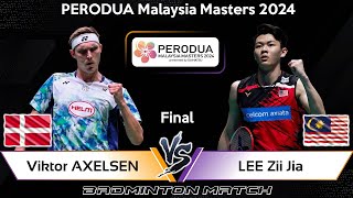 🔴LIVE SCORE  Viktor AXELSEN DEN vs LEE Zii Jia MAS  Malaysia Masters 2024 Badminton [upl. by Aliuqehs]