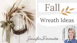 DIY Fall Wreath Ideas  Fall Natural Wreath [upl. by Arakal]