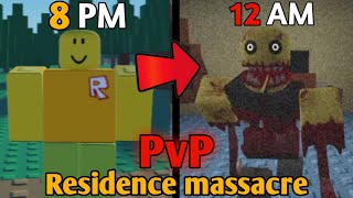 Me convierto en el MONSTRUO de RESIDENCE MASSACRE ROBLOX 😱 [upl. by Wordoow545]