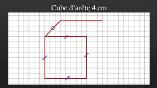 Représenter un cube en perspective cavalière [upl. by Demott]