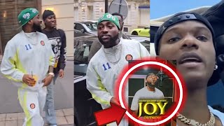 Wizkid React to Davido New Song JOY ft Angelique kidjo as Davido Cruise in Paris [upl. by Elladine723]