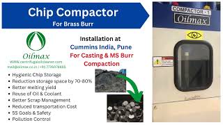 Chip Compactor for Casting amp MS Compaction [upl. by Colwell61]