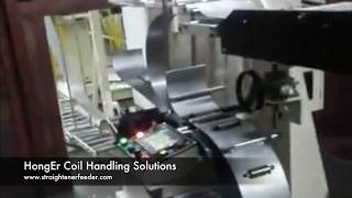 Double ended coil reel uncoiler machine and S loop leveller with VAMCO servo feeder for high speed m [upl. by Paul]