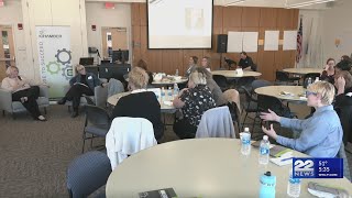 Chamber of Greater Easthampton holds annual sheLEADS Womens Conference at HCC [upl. by Animrac666]