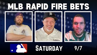 MLB Picks for Saturday 97  MLB Rapid Fire Picks And Parlay [upl. by Arenat323]