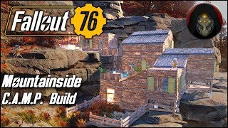 MultiLevel Mountainside House  FALLOUT 76  Camp Building Guide [upl. by Adnohrahs334]