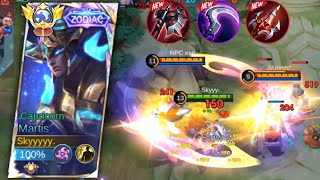 GLOBAL MARTIS WTF LIFESTEAL AND HIGH DAMAGE BUILD  NEW INSANE TRICK TO DOMINATE  Mobile Legends [upl. by Hilda470]