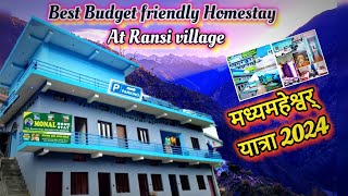 best budget friendly home stay in Ransi village monalhomestay madhymaheswaryatra 2024 [upl. by Yras]