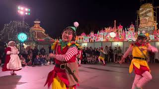 A Christmas Fantasy Parade cast preview 2024 It’s A Small World Holiday Disneyland [upl. by Notreb]