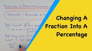 How To Change A Fraction Into A Percentage With A Calculator [upl. by Dasie]